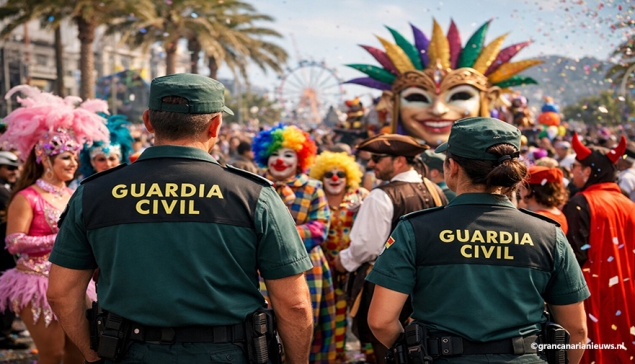 Niet alles is toegestaan met Carnaval: de Guardia Civil waarschuwt personen voor verboden kostuums
